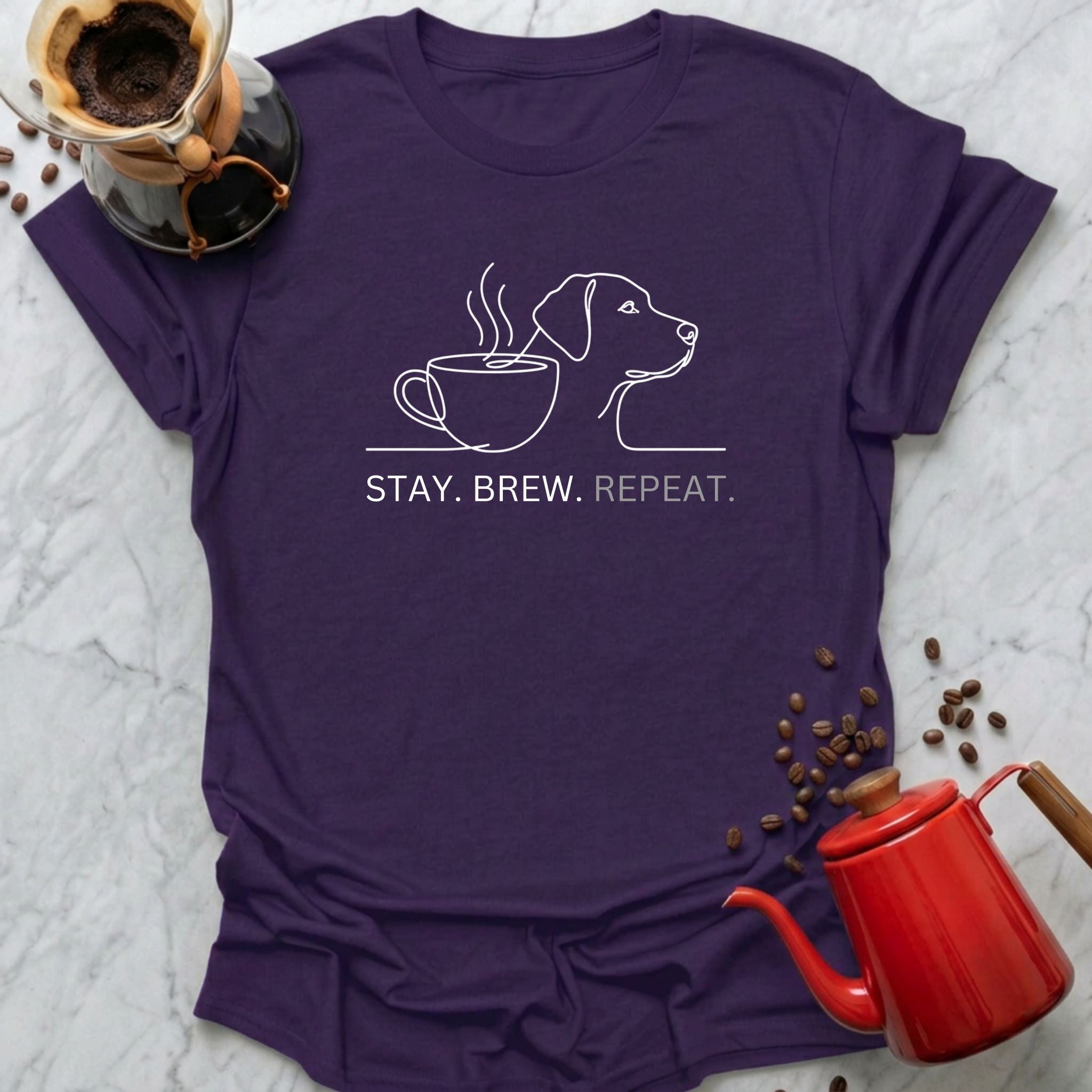 Stay. Brew. Repeat. T-Shirt