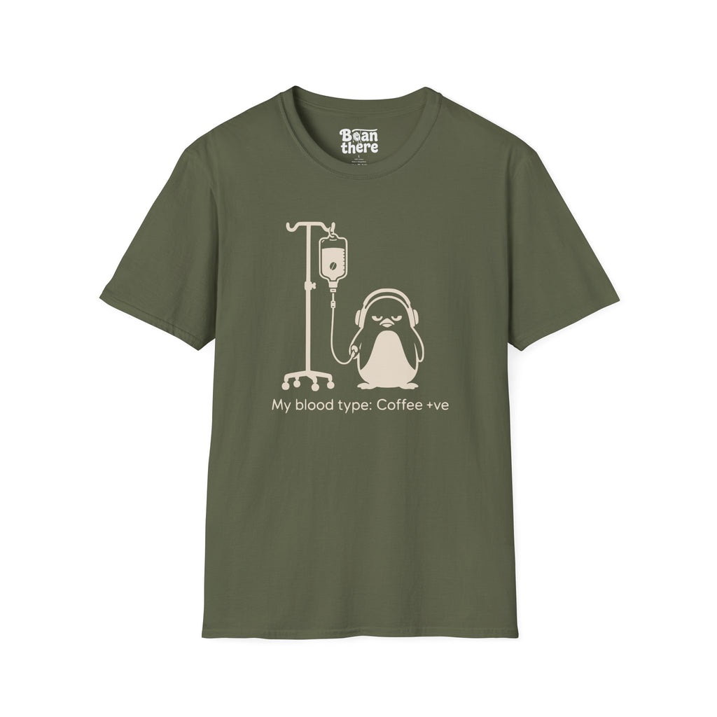 Blood Type Coffee +ve T-Shirt