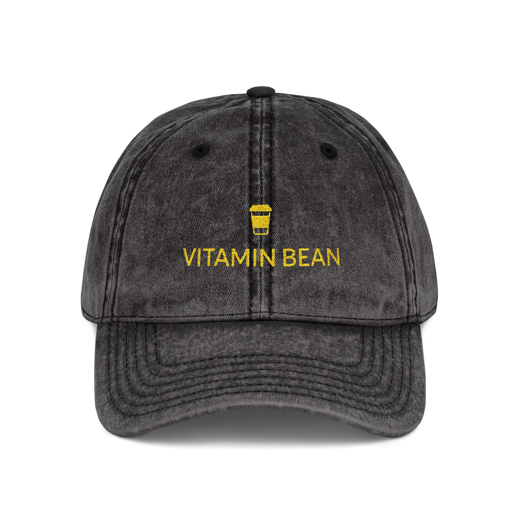 Vitamin Bean Embroidered Vintage Cap