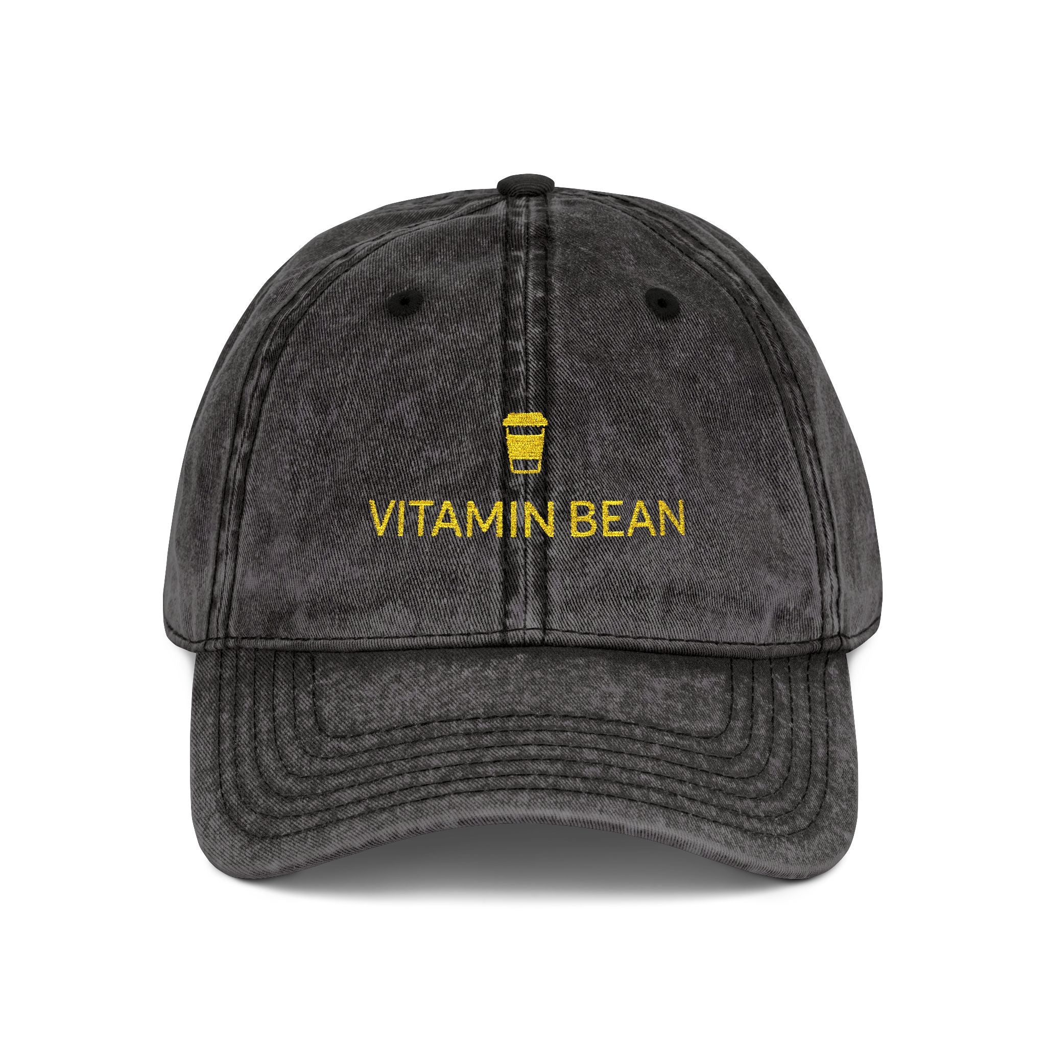 Vitamin Bean Embroidered Vintage Cap