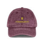 Vitamin Bean Embroidered Vintage Cap