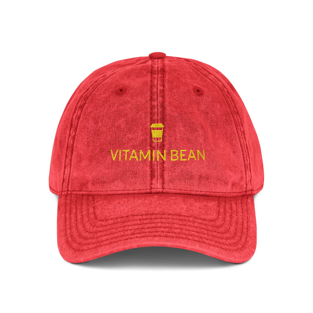 Vitamin Bean Embroidered Vintage Cap