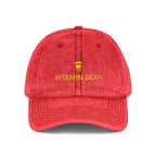 Vitamin Bean Embroidered Vintage Cap