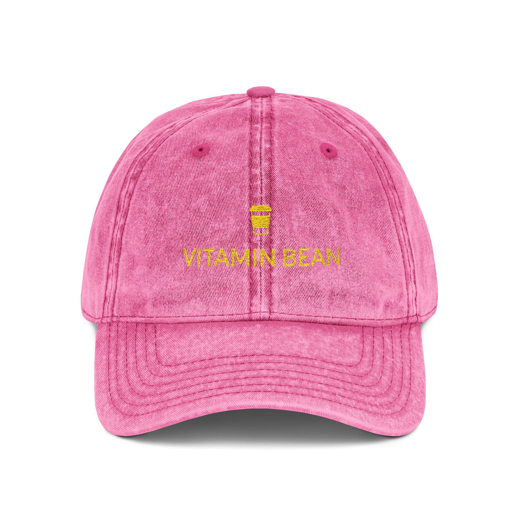 Vitamin Bean Embroidered Vintage Cap