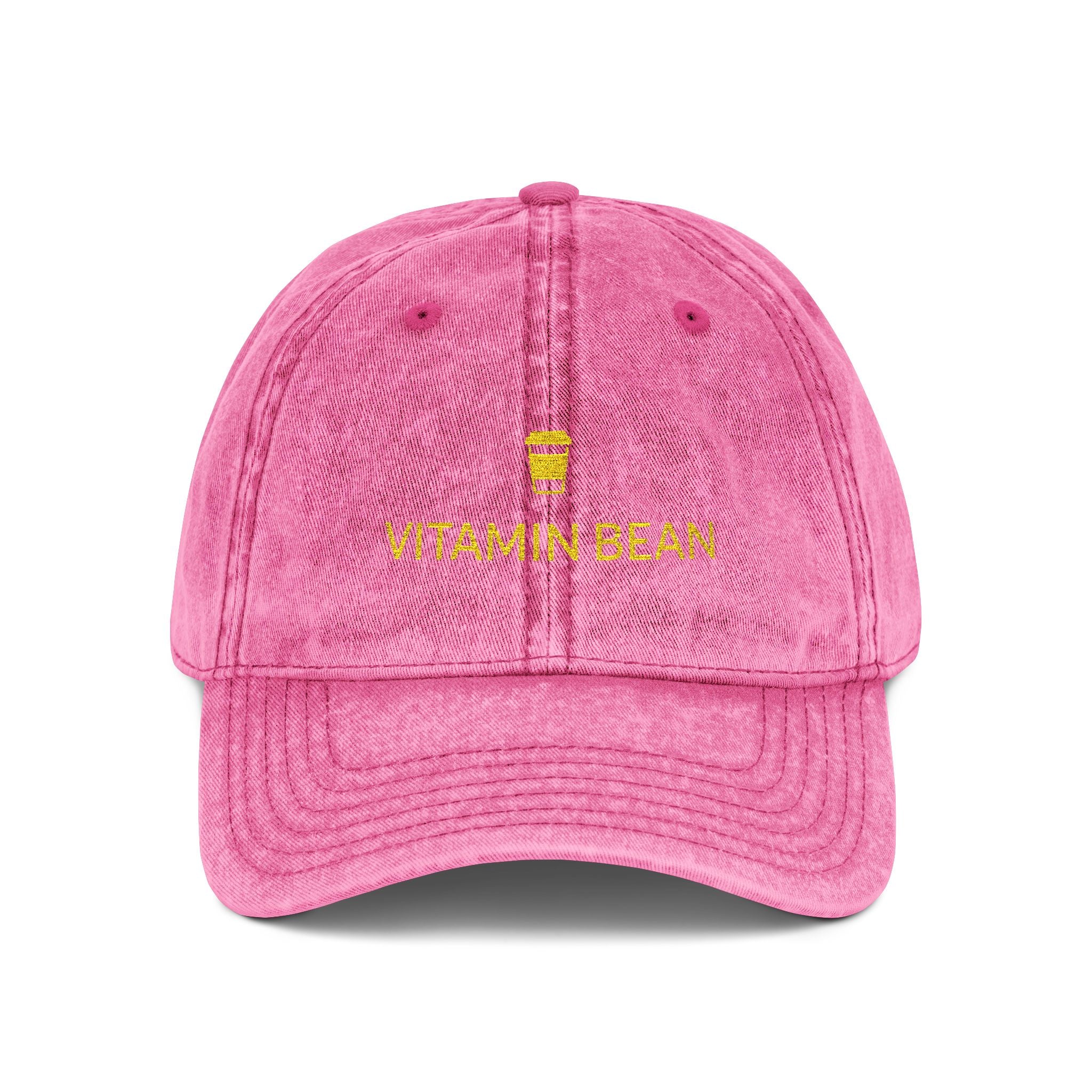 Vitamin Bean Embroidered Vintage Cap