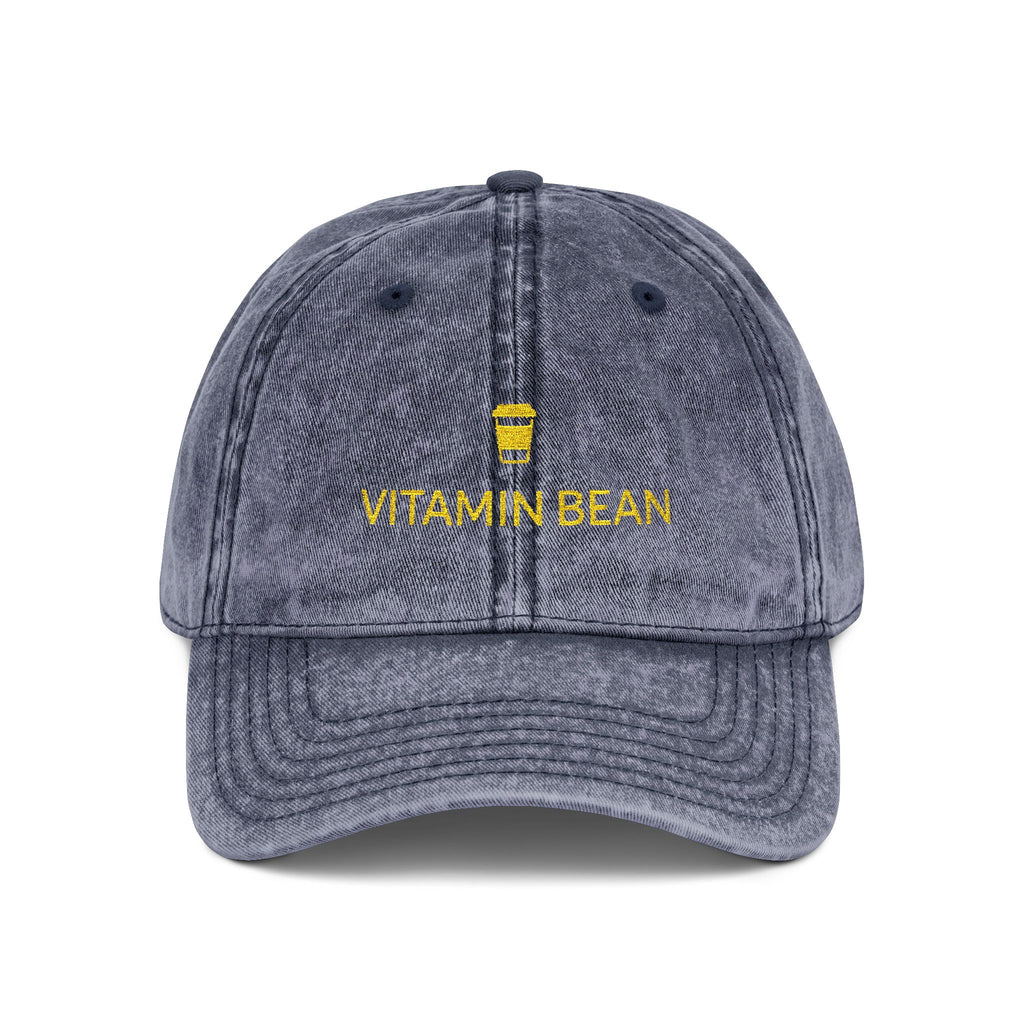 Vitamin Bean Embroidered Vintage Cap