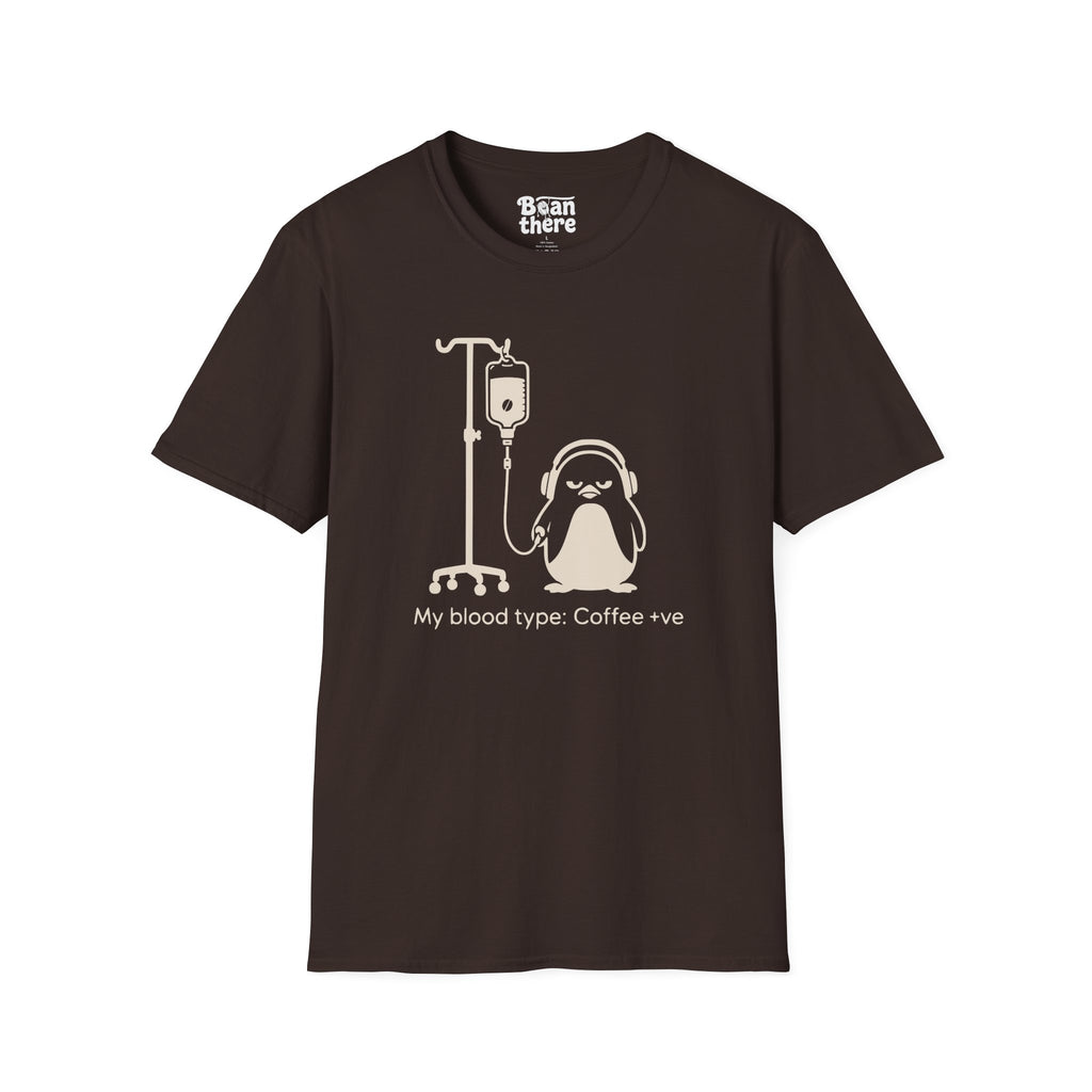 Blood Type Coffee +ve T-Shirt