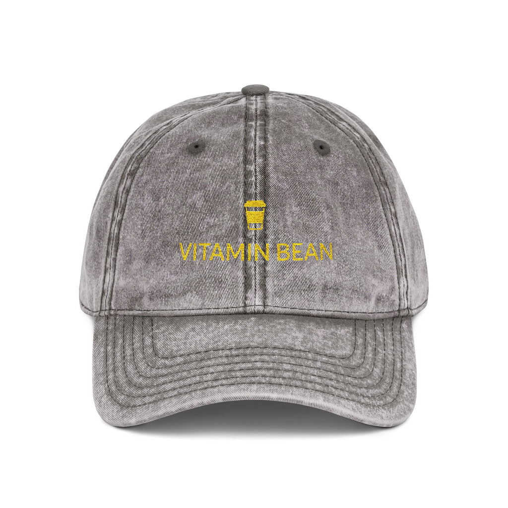 Vitamin Bean Embroidered Vintage Cap