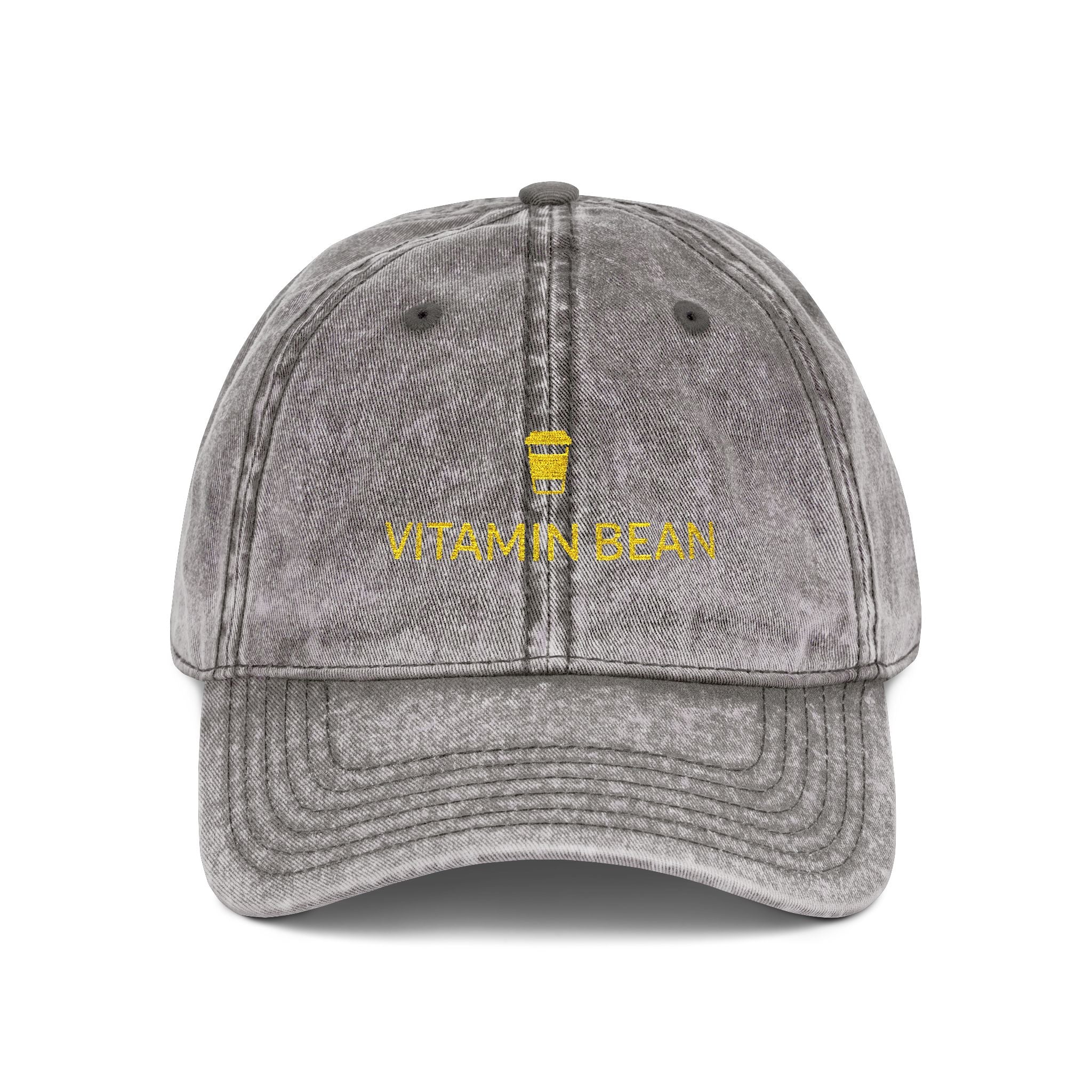Vitamin Bean Embroidered Vintage Cap