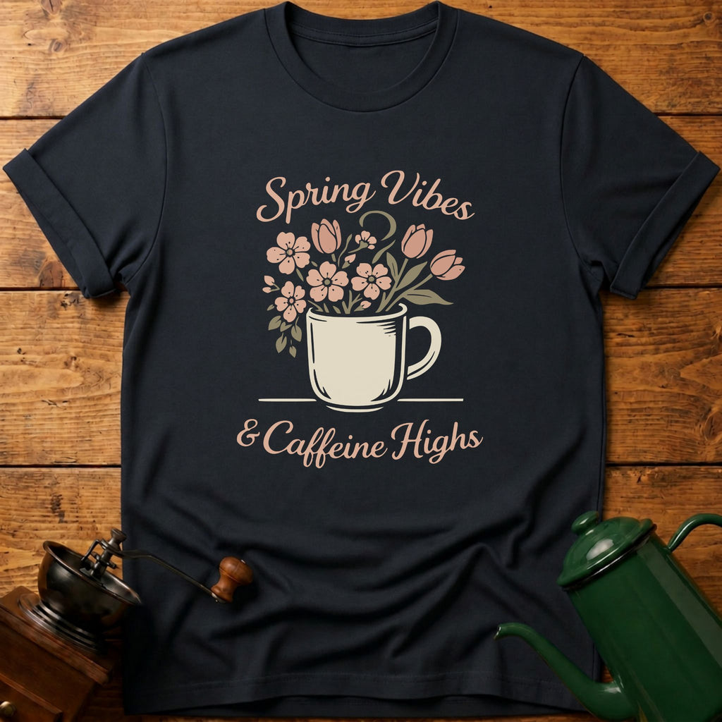 Spring Vibes & Caffeine Highs T-Shirt