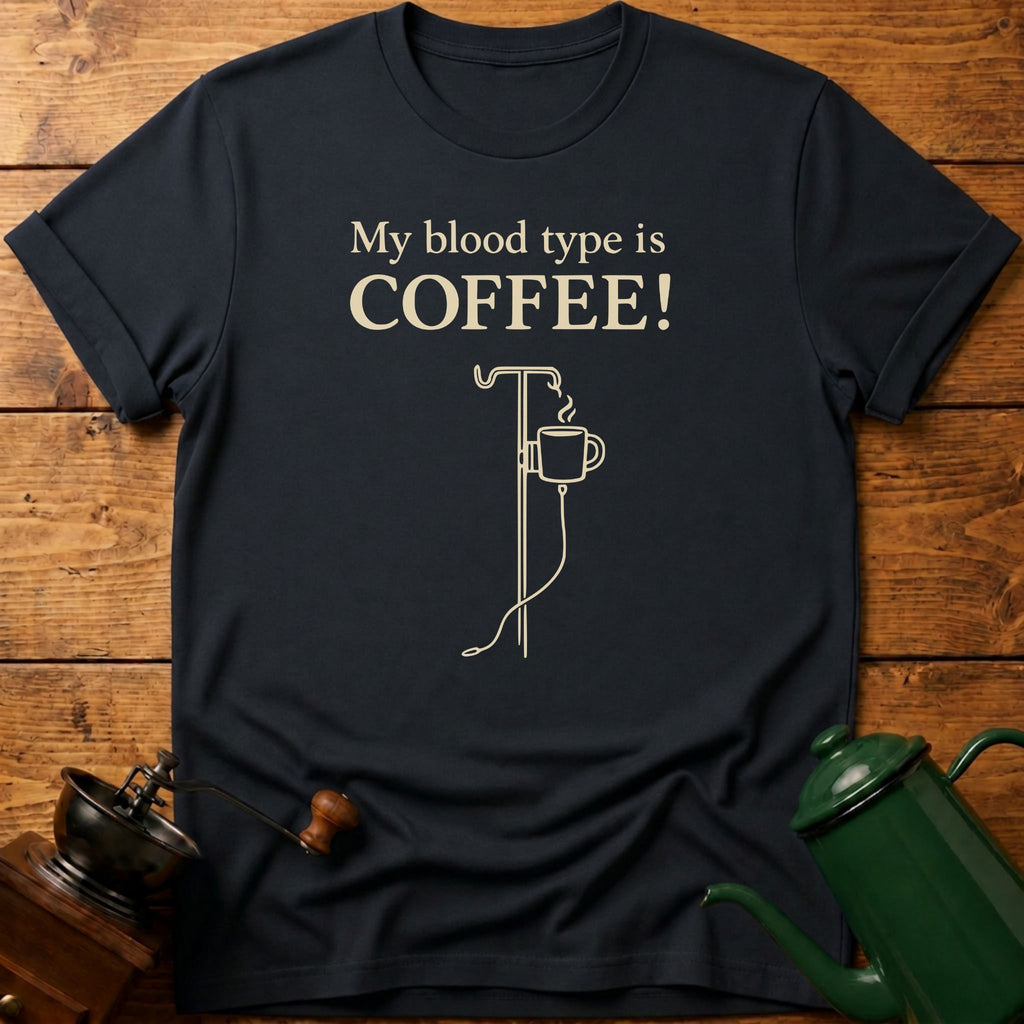 My Blood Type Is Coffee! T-Shirt