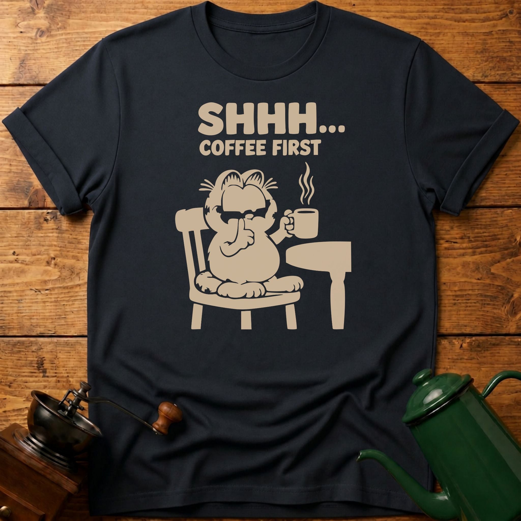 SHHH.. Coffee First T-Shirt