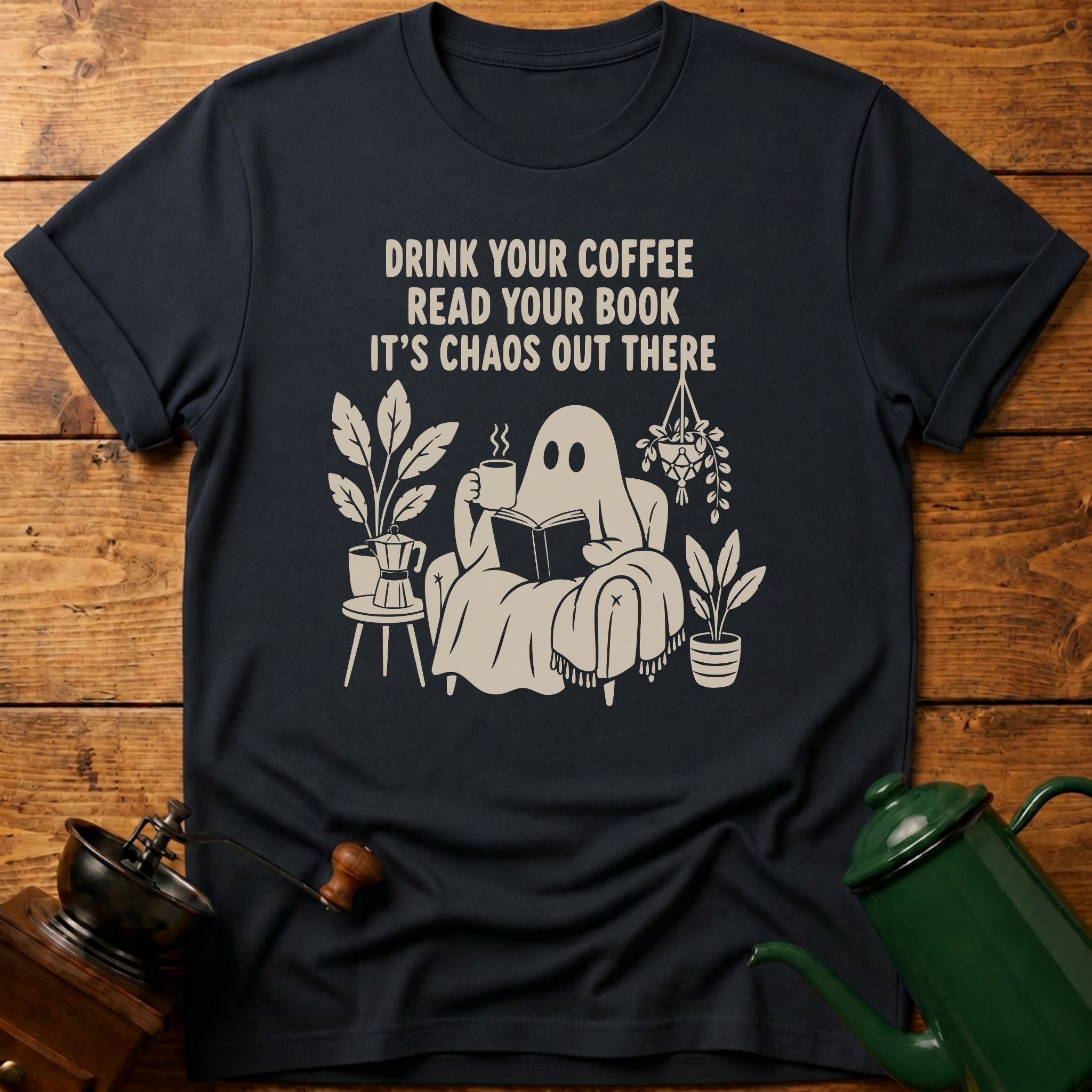 Coffee Read Book T-Shirt