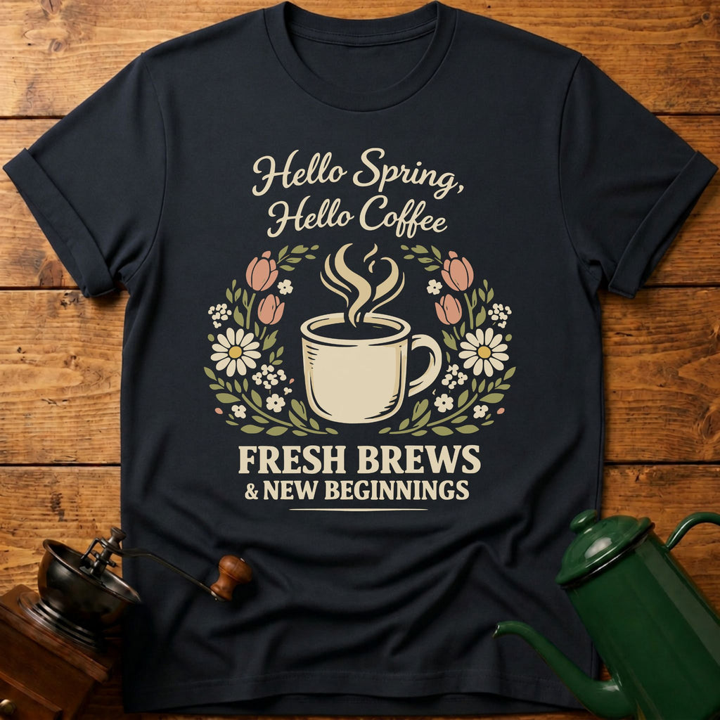 Hello Spring Hello Coffee T-Shirt