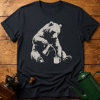 Bear Making Coffee T-Shirt
