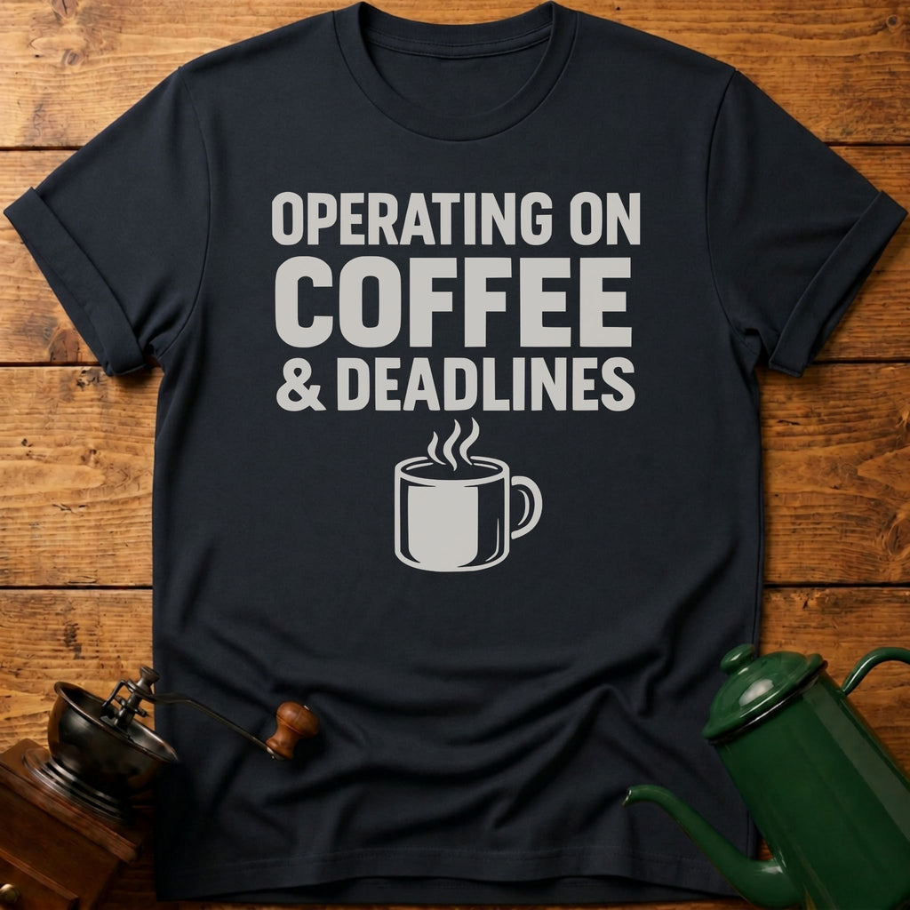 Operating On Coffee & Deadlines T-Shirt