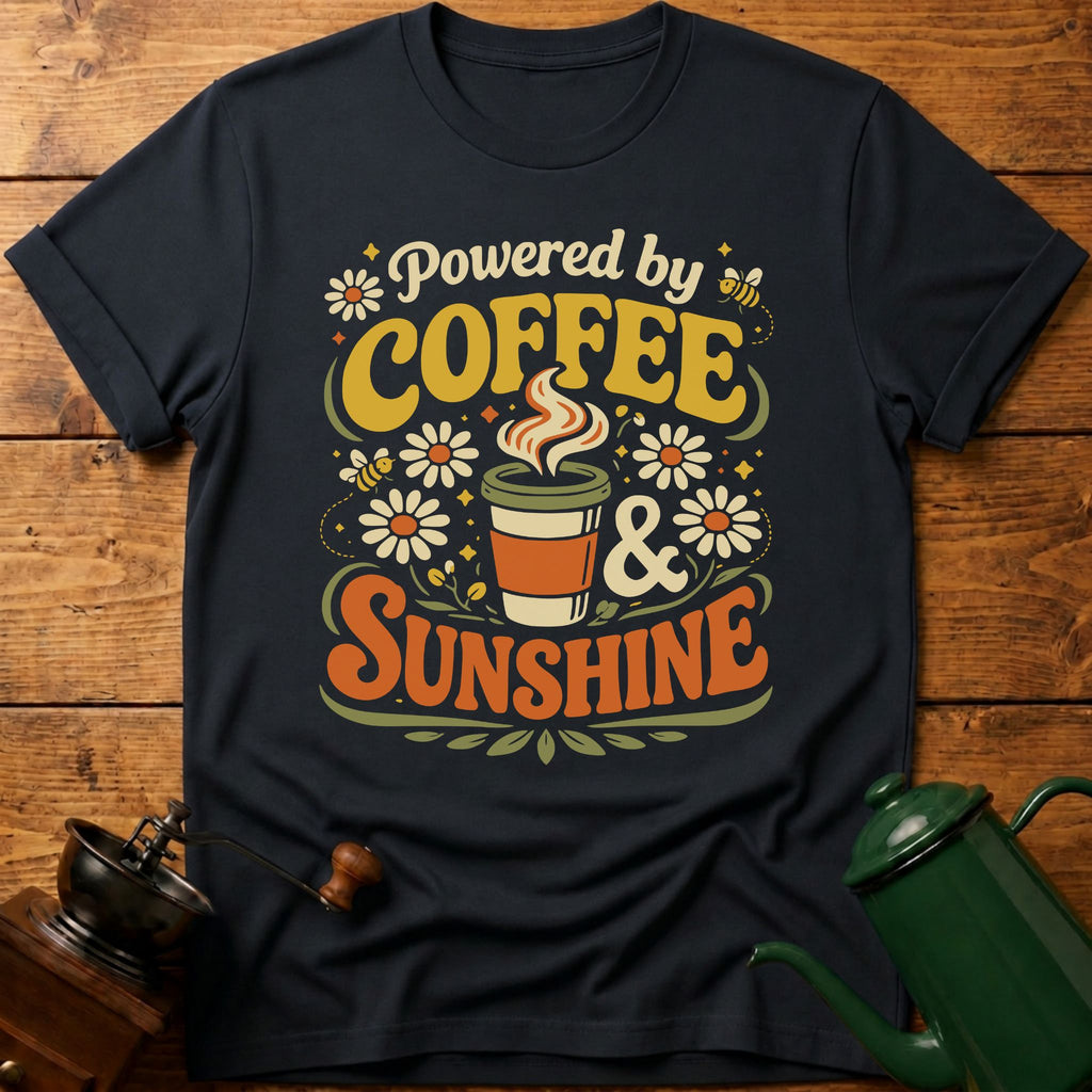 Powered By Coffee & Sunshine Spring T-Shirt
