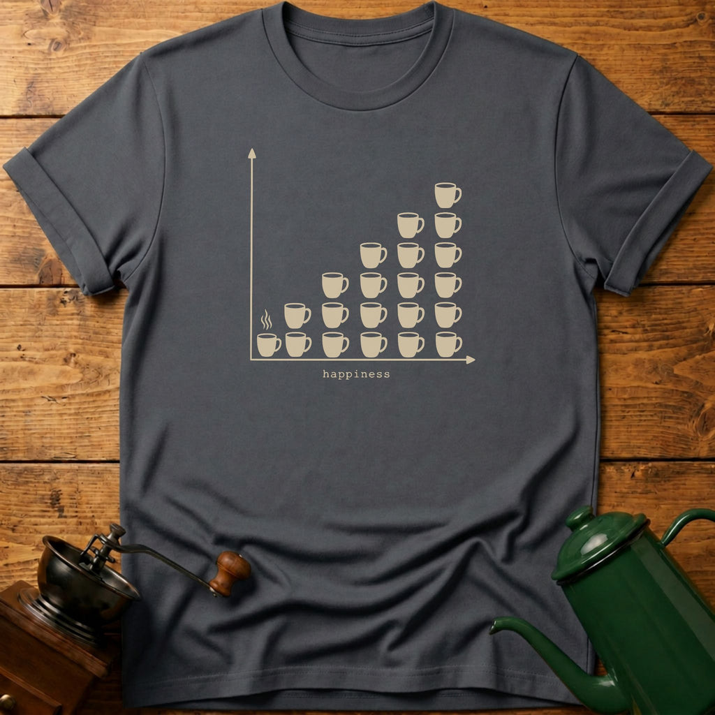 Happiness Coffee Graph T-Shirt