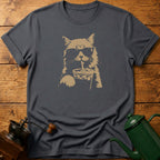 Cat Drinking Iced Coffee T-Shirt