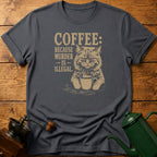 Coffee Murder Cat T-Shirt