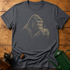 Gorilla Drinking Coffee T-Shirt