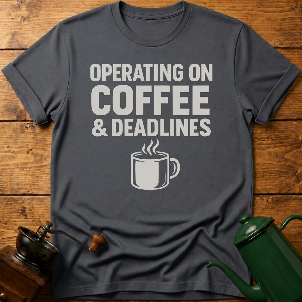 Operating On Coffee & Deadlines T-Shirt