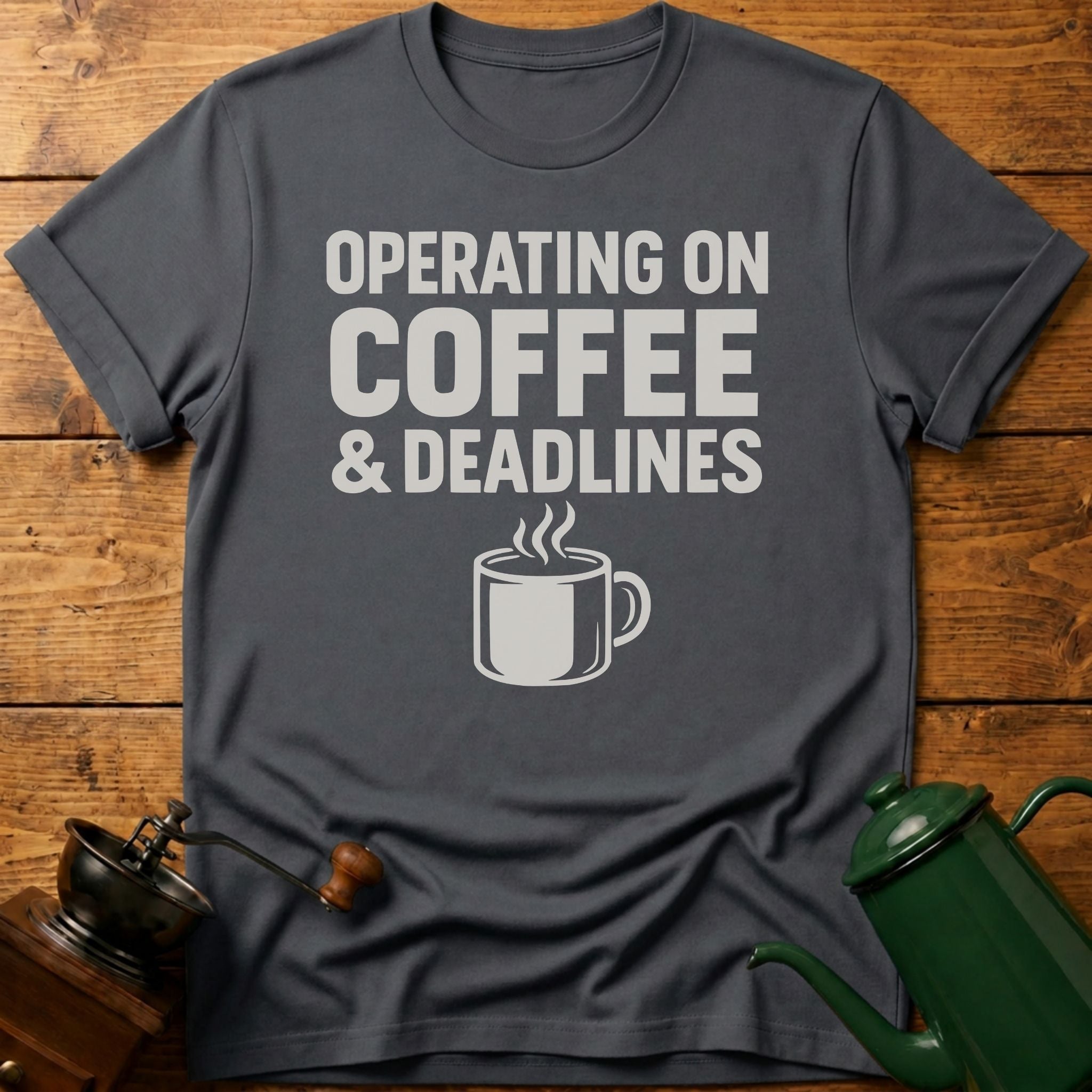Operating On Coffee & Deadlines T-Shirt