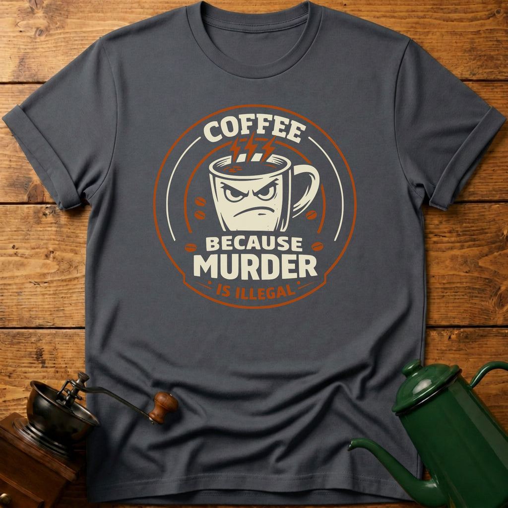 Coffee Because Murder Is Illegal T-Shirt