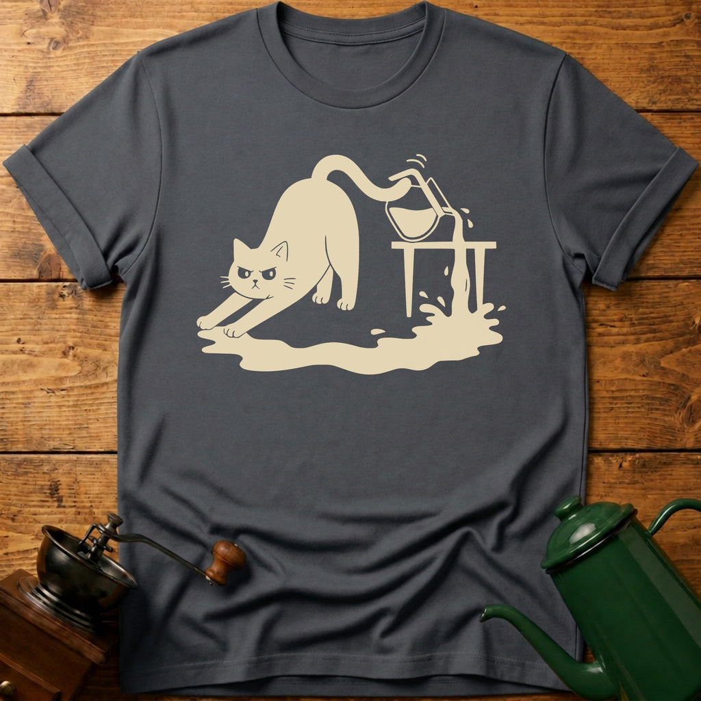 Cat Coffee Drop T-Shirt