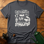 Under Caffeinated Over Stimulated Skull T-Shirt