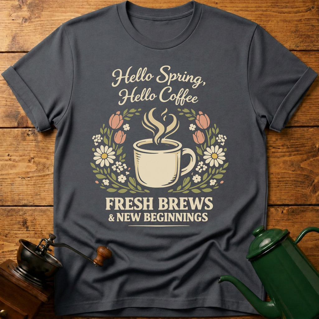 Hello Spring Hello Coffee T-Shirt