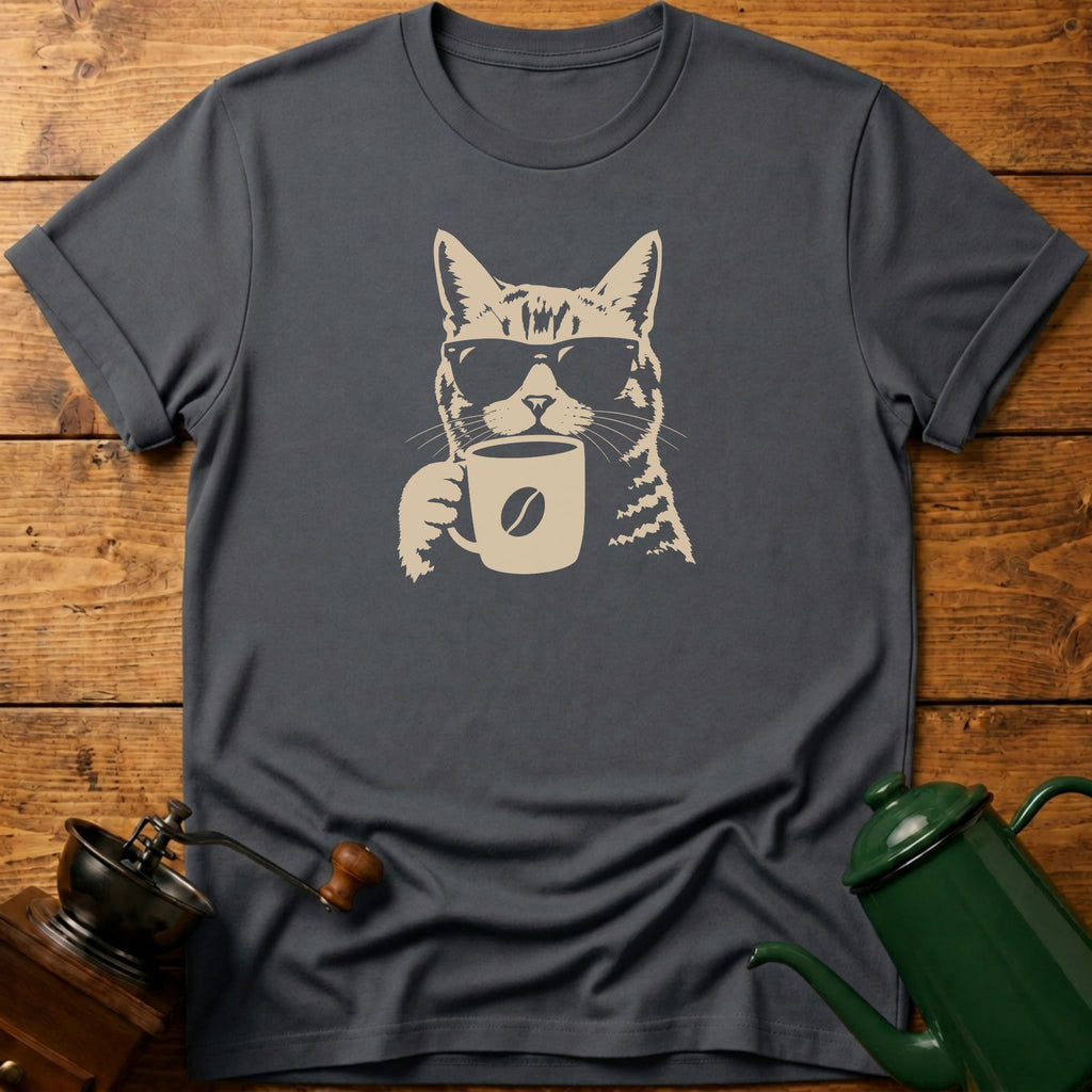 Coffee Mug Cat T-Shirt