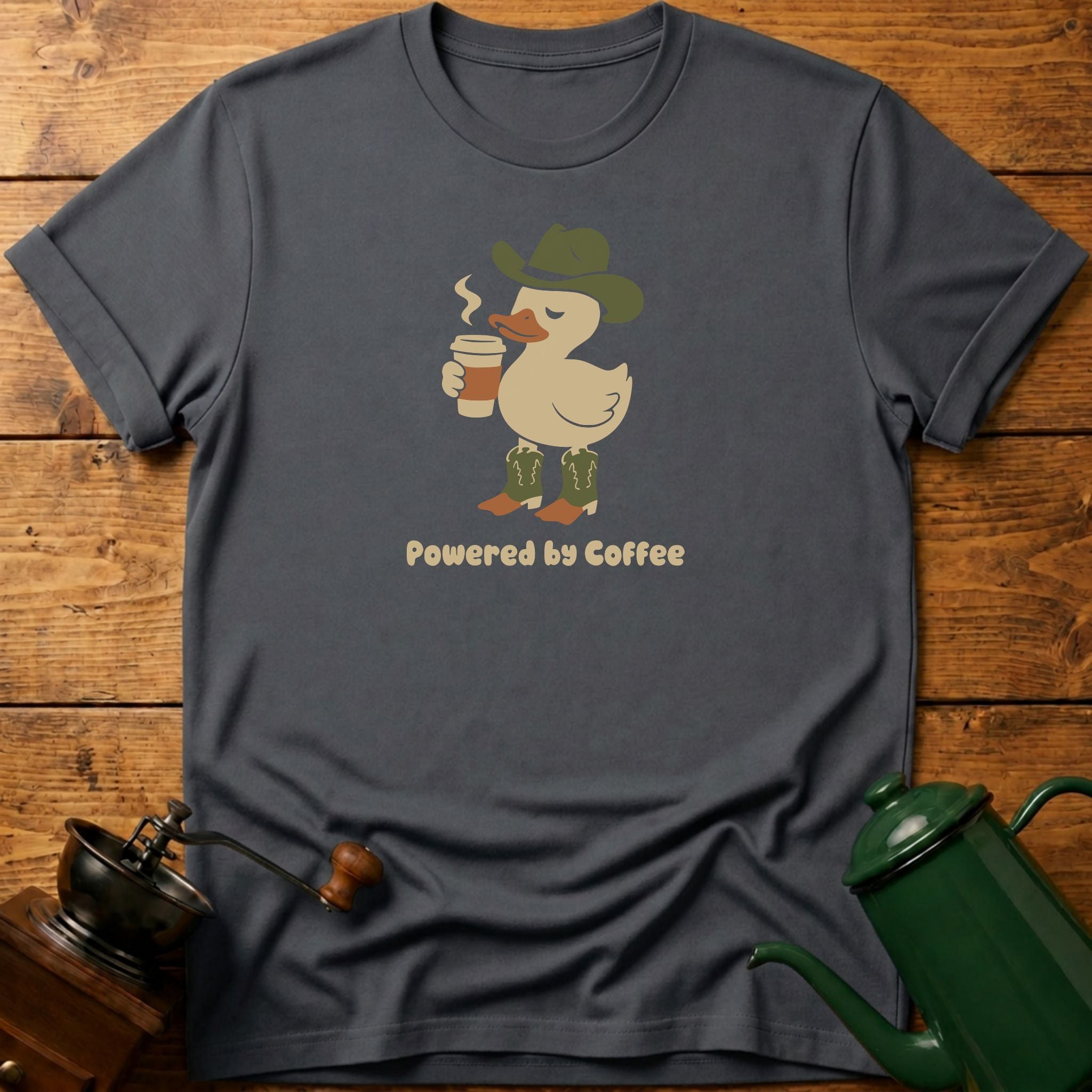 Powered By Coffee Duck T-Shirt