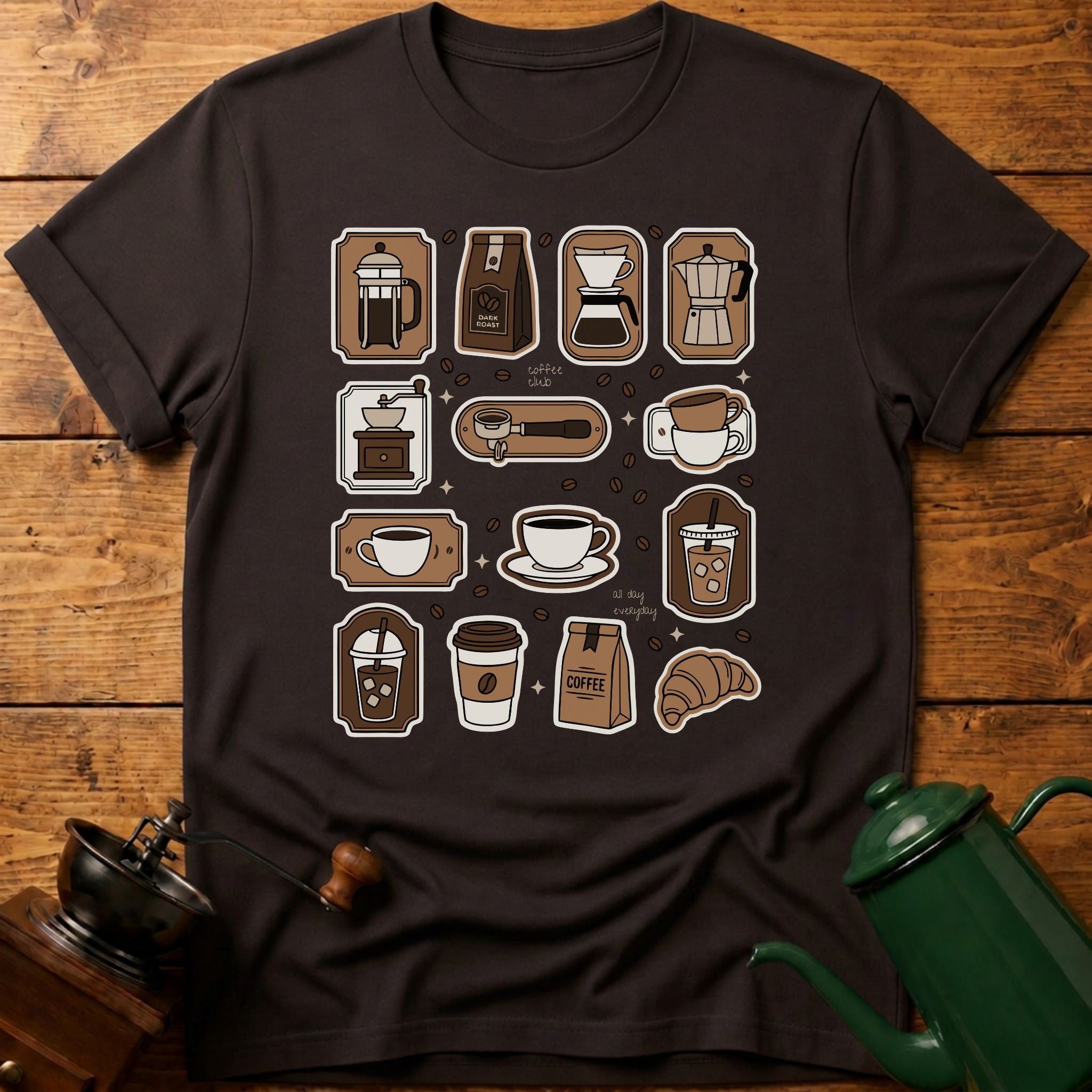 Coffee Club All Day Everyday T-Shirt