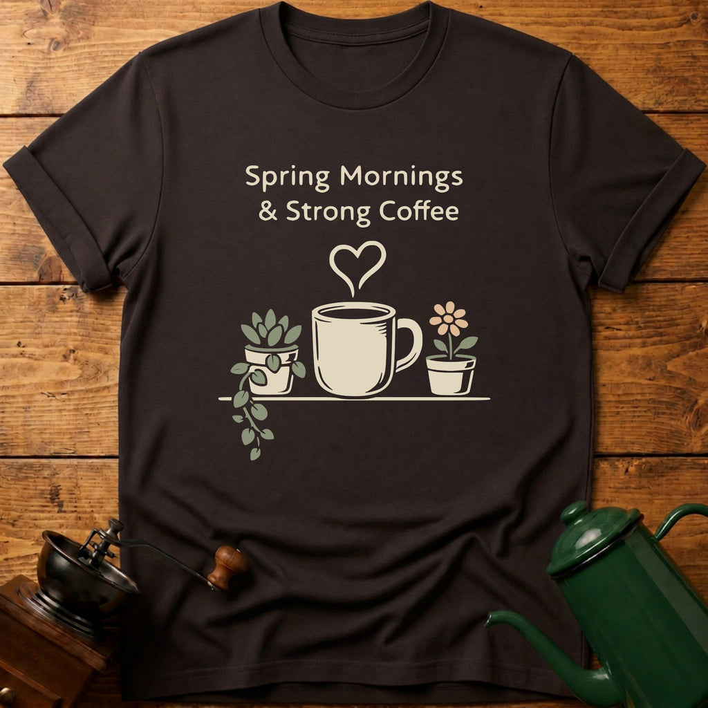 Spring Mornings & Strong Coffee T-Shirt