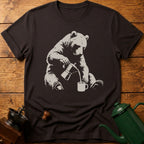 Bear Making Coffee T-Shirt