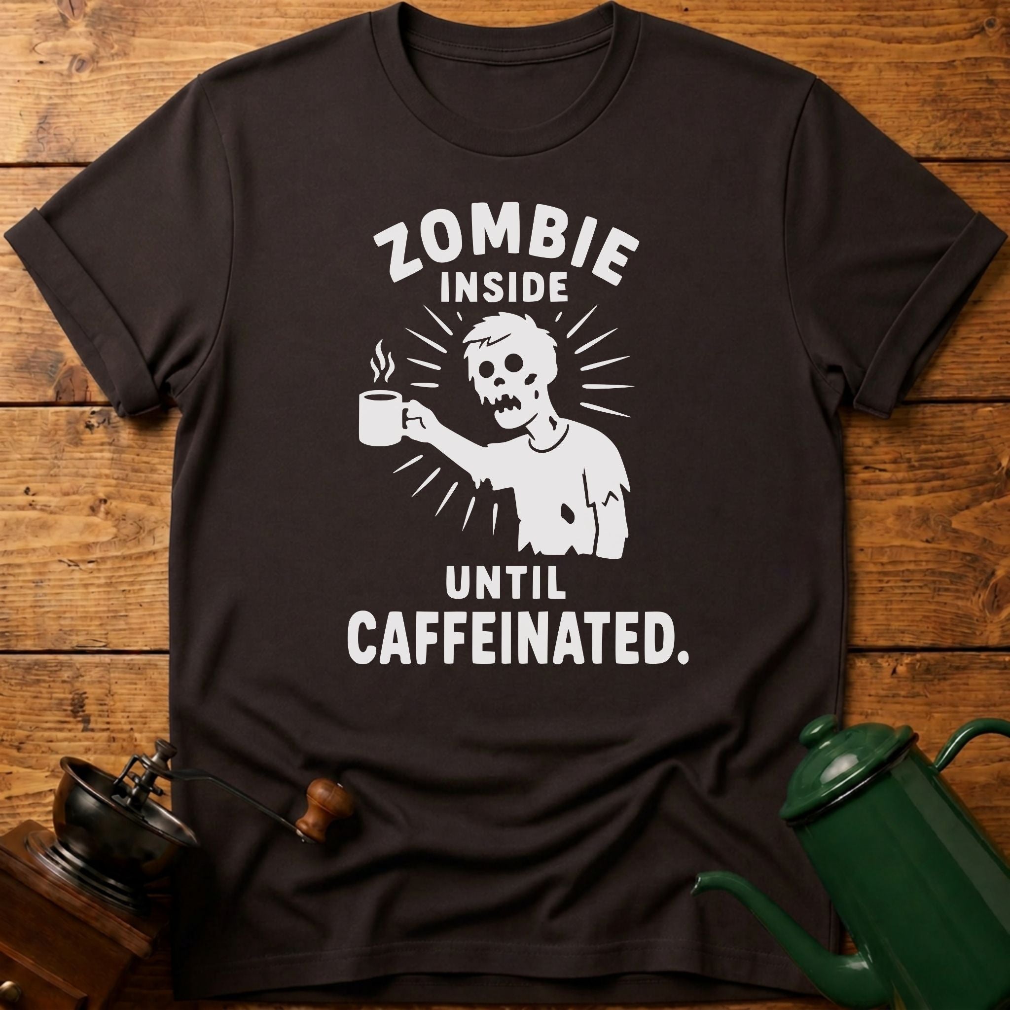 Zombie Inside Until Caffeinated T-Shirt