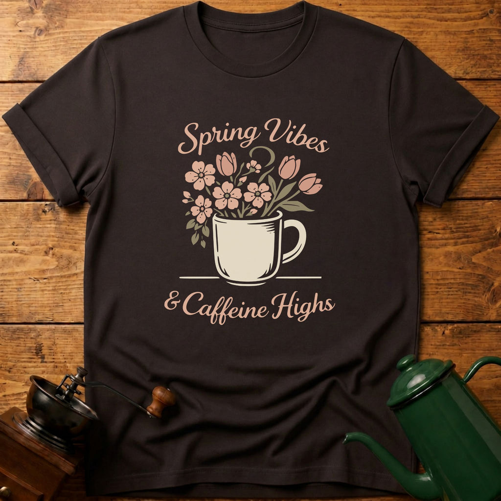 Spring Vibes & Caffeine Highs T-Shirt