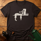 Sleeping Woman Drinking Coffee T-Shirt