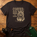 Coffee Murder Cat T-Shirt