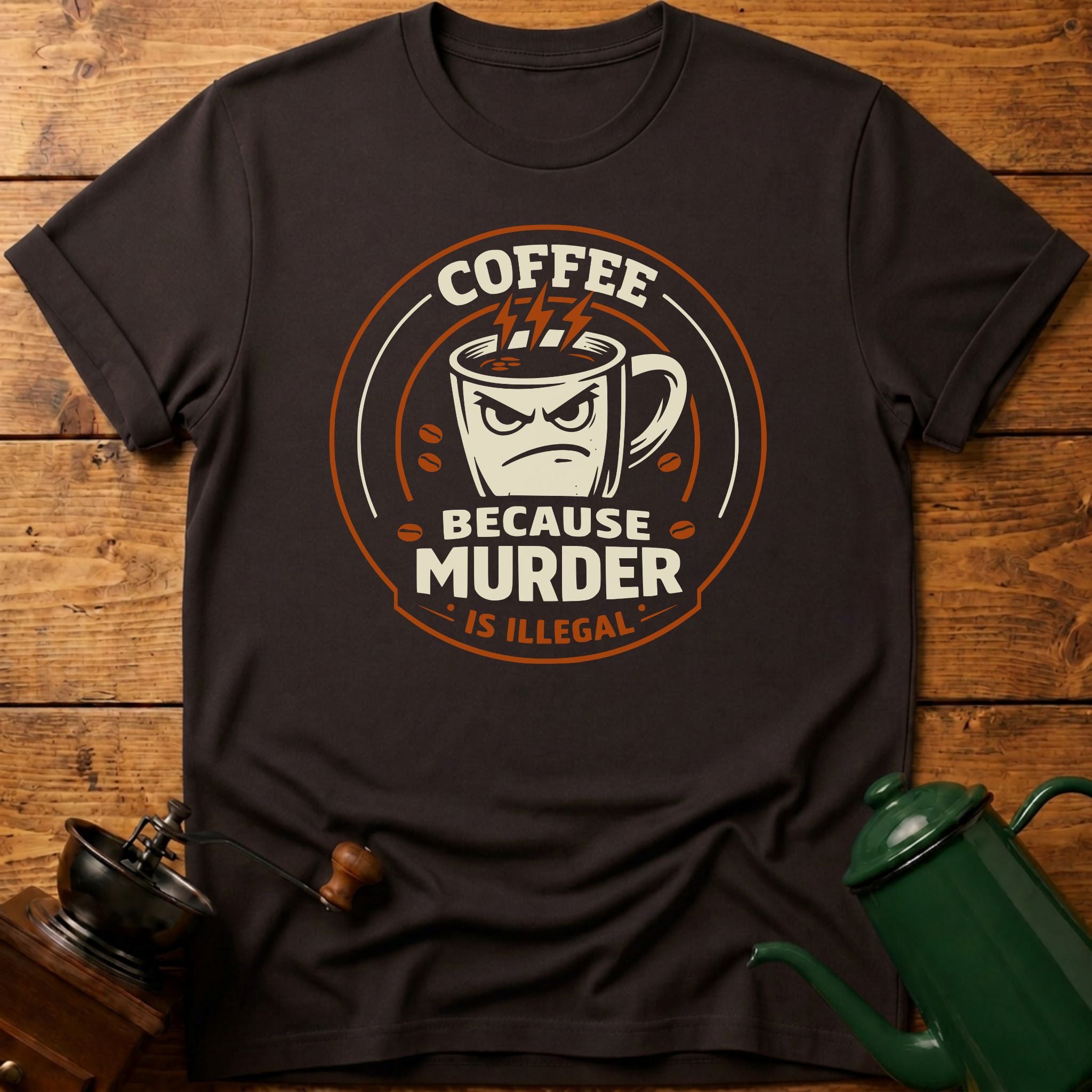Coffee Because Murder Is Illegal T-Shirt