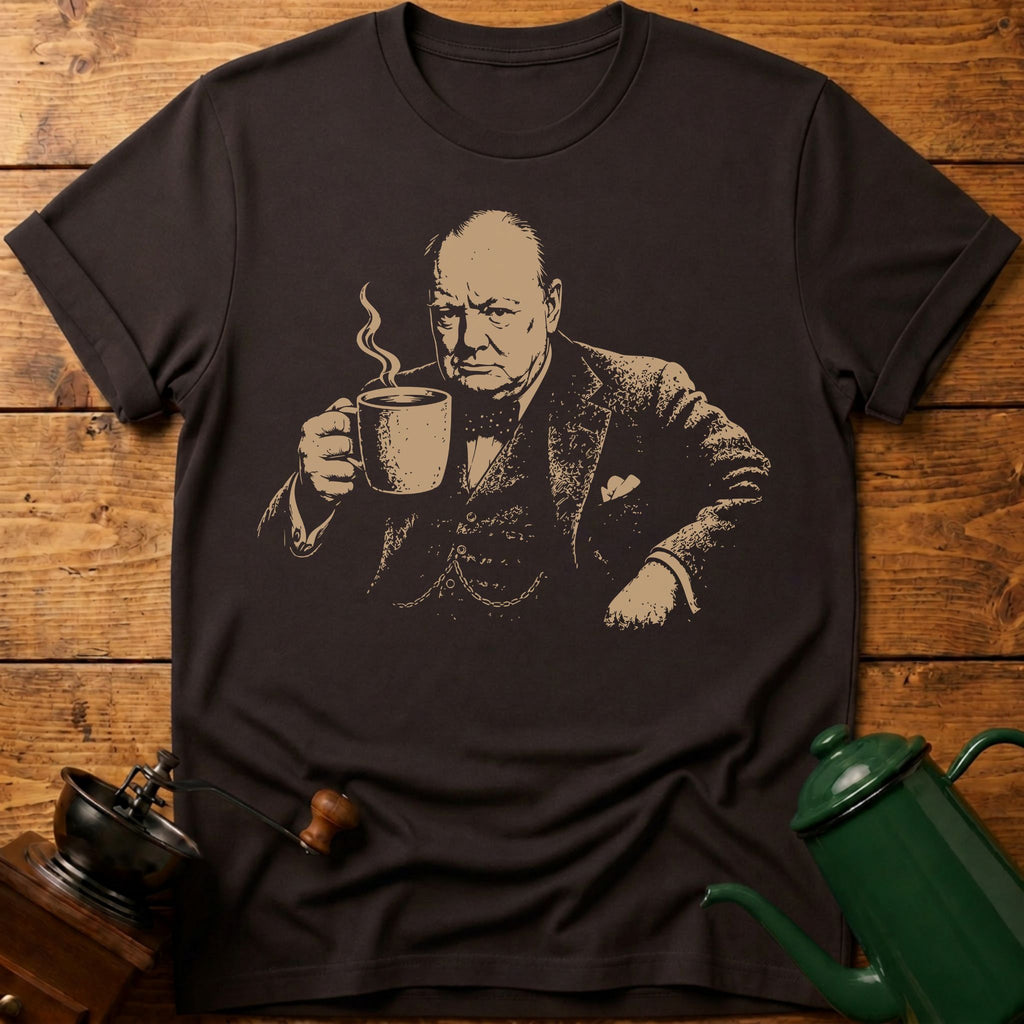 Churchill Coffee T-Shirt