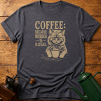 Coffee Murder Cat T-Shirt