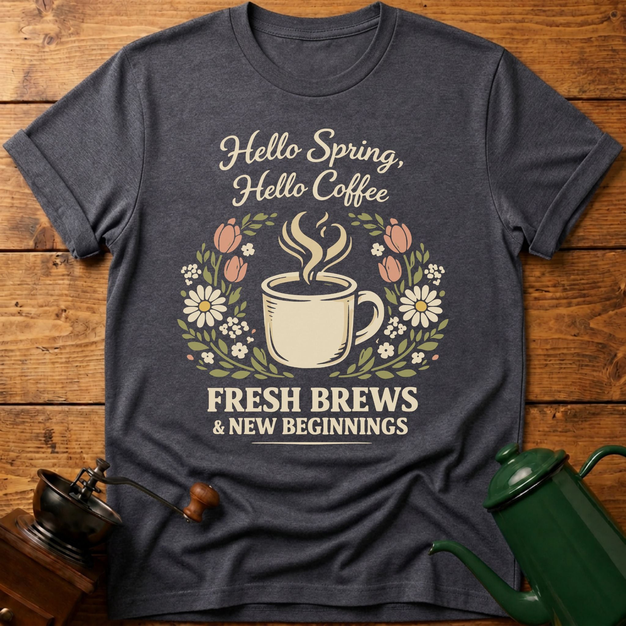 Hello Spring Hello Coffee T-Shirt