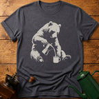 Bear Making Coffee T-Shirt