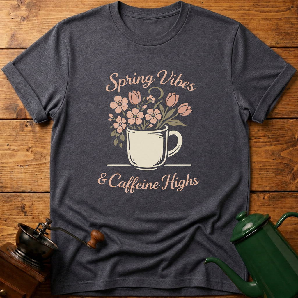 Spring Vibes & Caffeine Highs T-Shirt