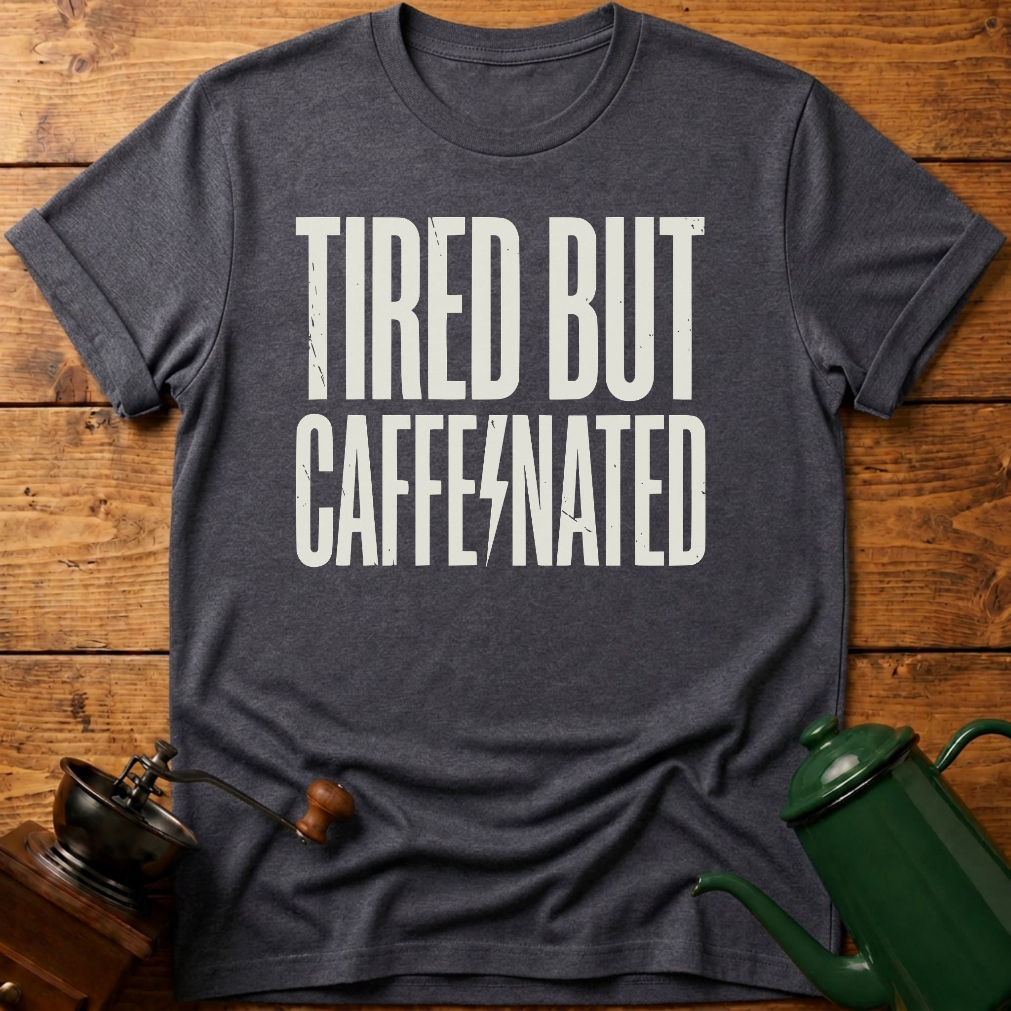 Tired But Caffeinated T-Shirt
