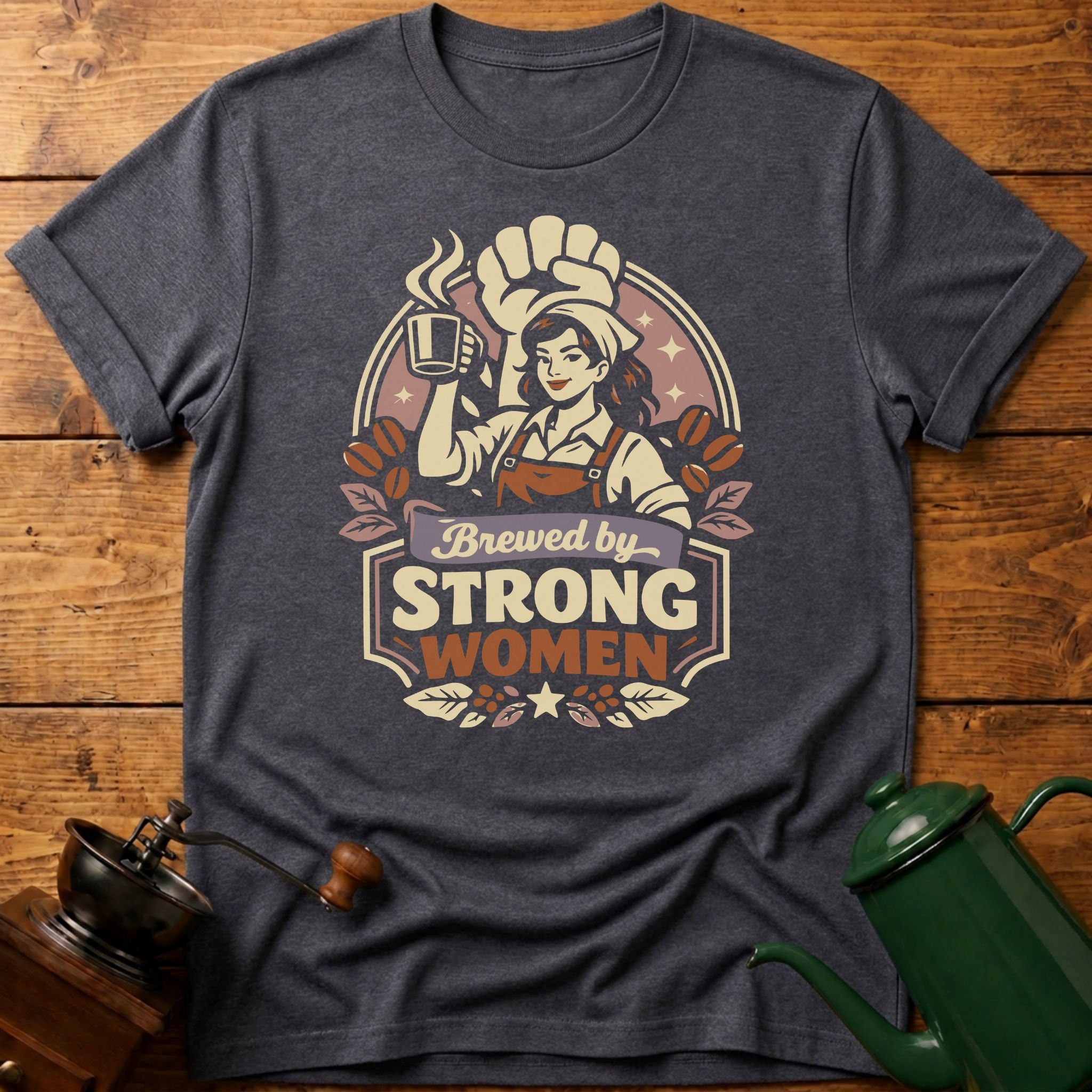 Brewed By Strong Women T-Shirt