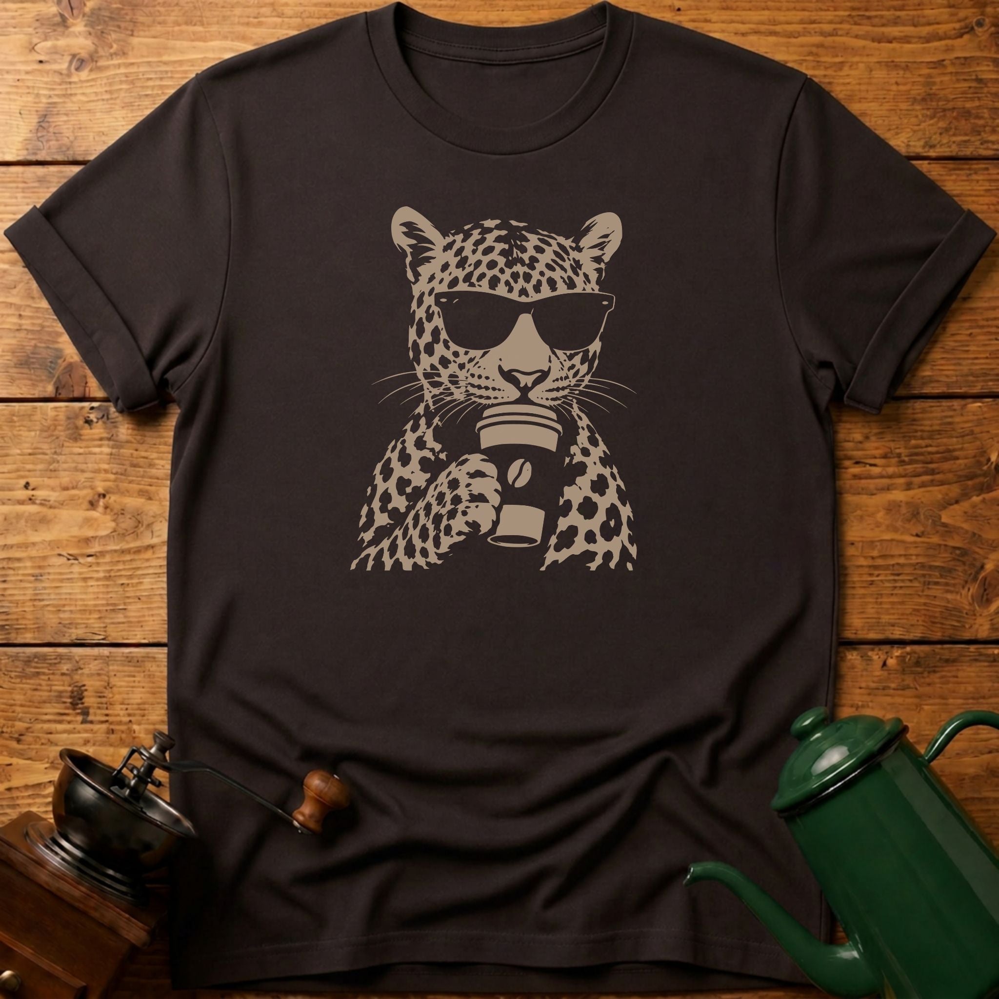 Coffee Cheetah T-Shirt