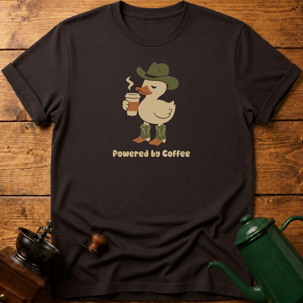 Powered By Coffee Duck T-Shirt